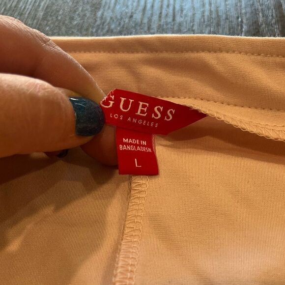 NWOT Guess Womens Light Pink Open Front Blazer Cropped Length - Size L - Picture 7 of 7